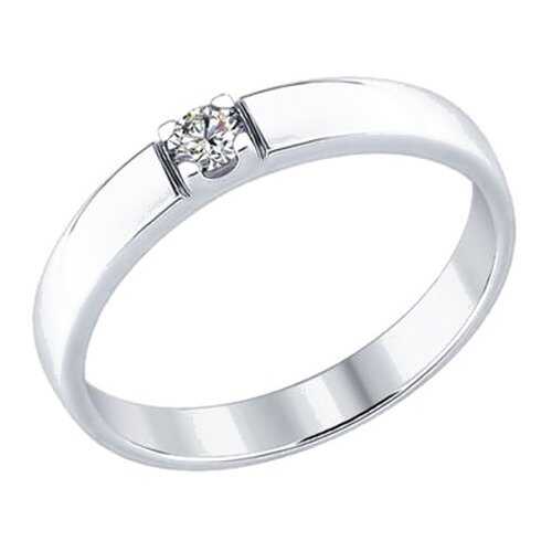Кольцо женское SOKOLOV из серебра со Swarovski Zirconia 89010057 р.18 в Концепт Клаб