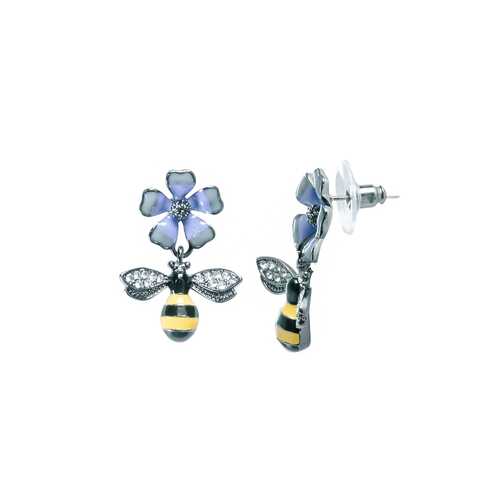 Серьги Corona style B005E1117803K005-SILVER в Концепт Клаб