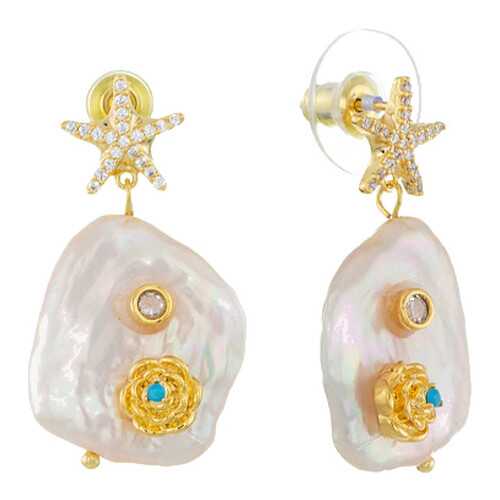 Серьги Corona Style B006E10864 золотистые в Концепт Клаб