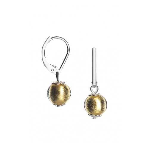 Серьги Perla Piccolo Argento 09030704 золотистые в Концепт Клаб