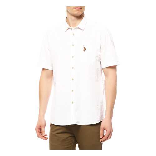 Рубашка мужская U.S. POLO ASSN. G081SZ0040ELFY18Y белая M в Концепт Клаб